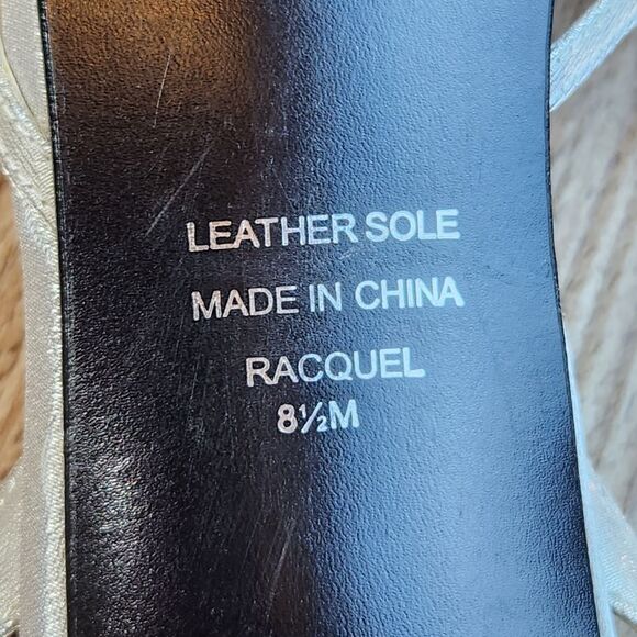 💜Karen Scott Silver Rhinestone Racquel Strappy Kitten Heels Size 8.5 - Picture 9 of 10